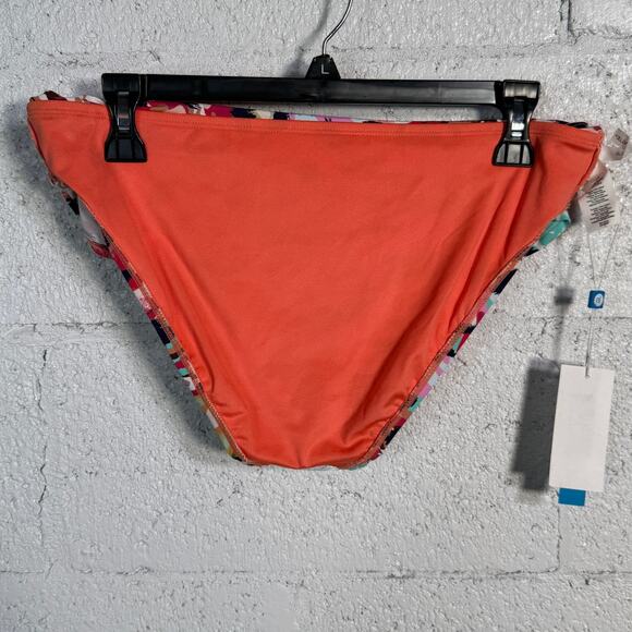 Bleu by Rod Beattie Women's Animal Sarong-Waist Swim Bottom multi 10 MSRP $59 - Picture 8 of 10